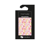 Décopatch TD820C - Un paquet de 1 feuille de papier Texture 40x60 cm, Grue avec dorures