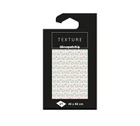 décopatch Feuille décorative TD822C 40x60 cm Love (cygnes) avec dorures – 1 feuille