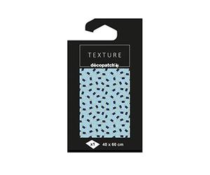 Décopatch TD823C - Un paquet de 1 feuille de papier Texture 40x60 cm, Ecritures avec dorures