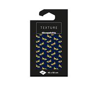 Décopatch Papier TD824C Texture 40 x 60 cm Oiseaux avec dorures, 1 feuille