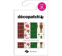 Décopatch TD873C Halloween Pochette 4 feuilles assorties de papier imprimé Effet Foil Dorure à Chaud Effet métallisé Customiser Moderniser DIY et Loisirs Créatifs 30x40 cm