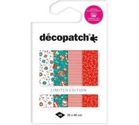 Décopatch TD873C Halloween Pochette 4 feuilles assorties de papier imprimé Effet Foil Dorure à Chaud Effet métallisé Customiser Moderniser DIY et Loisirs Créatifs 30x40 cm