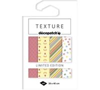 Décopatch TD873C Halloween Pochette 4 feuilles assorties de papier imprimé Effet Foil Dorure à Chaud Effet métallisé Customiser Moderniser DIY et Loisirs Créatifs 30x40 cm