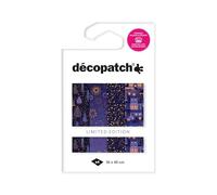 Décopatch TD936C - Assortiment de 4 papiers Foil avec dorure à chaud - Collection nuit de Noël