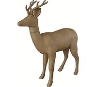 Décopatch XLA29C - Un support XXL en papier brun mâché 101x40x122 cm, Renne