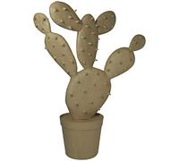 Décopatch XLA34C - Un support XXL en papier brun mâché 76x30,5x98,5 cm, Cactus piquant