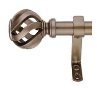 Decopolitan Tringle à rideaux Bronze foncé 91 à 182 cm