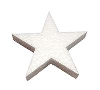 DecoPorex - Figurine décorative en forme d'étoile de 20 cm en polystyrène expansé, idéale pour décorations et travaux manuels de Noël