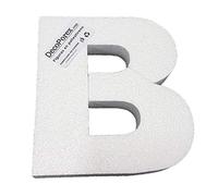 Decoporex - Lettre B en polystyrène expansé de 20 cm de hauteur et 3 cm d'épaisseur