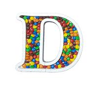 DecoPorex Lettre D en polystyrène pour bonbons 20 cm de hauteur/2 cm de profondeur