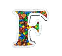 DecoPorex Lettre F en polystyrène pour bonbons 20 cm de hauteur/2 cm de profondeur