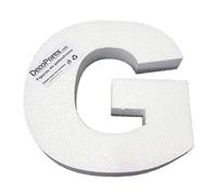 Decoporex - Lettre G en polystyrène expansé de 20 cm de hauteur et 3 cm d'épaisseur