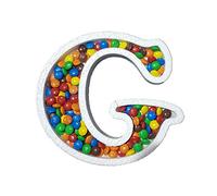 DecoPorex Lettre G en polystyrène pour bonbons 20 cm de hauteur/2 cm de profondeur