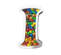 DecoPorex Lettre I en polystyrène pour bonbons 20 cm de hauteur/2 cm de profondeur