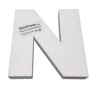 Decoporex - Lettre N en polystyrène expansé de 20 cm de hauteur et 3 cm d'épaisseur