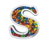 DecoPorex Lettre S en polystyrène pour bonbons 20 cm de hauteur/2 cm de profondeur