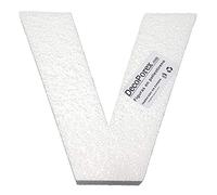 Decoporex - Lettre V en polystyrène expansé de 20 cm de hauteur et 3 cm d'épaisseur