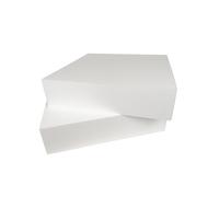 DecoPorex Lot de 2 blocs de mousse de polystyrène de 40 x 40 x 10 cm pour travaux manuels scolaires