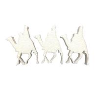 DecoPorex - Pack de Rois Mages 14 cm haut polystyrène expansé décoration Noël - 0402