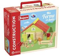 Décor à construire JEUJURA Ferme avec animaux 100 pièces Bois Multicolore Vert