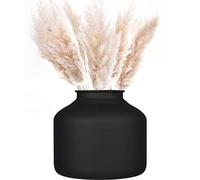 Décor à la Maison Décor Noir Vases en métal Noir Vase Circulaire Vase Noir Mat Vase décoratif à la Maison Pots de Fleurs for intérieur Rustique Vase de Ferme Décoration d'intérieur Vase de Sol Noir