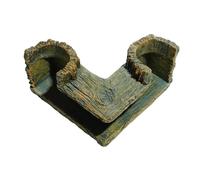 Décor Aquarium - 5,31 Pouces Tunnel Rocheux | Résine Cachette Poisson - Double Entrée Naturelle pour Aquarium d’Eau Douce ou Marine, duráble et Sûre, idéale pour Repos, Reproduction et Décoration