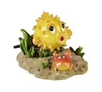 Décor aquarium - HOBBY - Puffy - Poisson - 9x10x11 cm - Avec diffuseur d'air