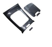 Décor Console Centrale Garniture Couvercle Bouton Panneau Changement Vitesse Commande Centrale Voiture Fiber Carbone pour Benz Classe C W206 pour GLC X254 2022 - 2023 Garniture Panneau Console(Carbon