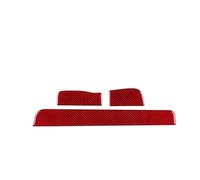 Décor Console Centrale Pour Benz Pour SLK R171 2004-2010 Autocollant De Garniture Tableau Bord Fibre Carbone Souple Véritable(Red LHD)