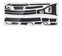 Décor Console Centrale pour BMW 3 pour Série E90 E92 E93 2005-2013 LHD Uniquement Autocollant Voiture Fiber Carbone Garniture Console Commande Centrale Intérieure Garniture Panneau Console(5D LHD)
