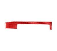 Décor Console Centrale Pour BMW Pour E46 1998-2005 Autocollant Intérieur En Fibre De Carbone Tableau Bord Console Centrale(2 Red LHD)