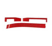 Décor Console Centrale Pour BMW Pour E46 1998-2005 Bande De Garniture Panneau Central D'instrument Fibre Carbone Autocollants Décoratifs Intérieurs Voiture(4 Red LHD)