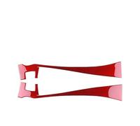 Décor Console Centrale Pour BMW Pour Z4 E85 E86 2003-2008 Autocollant Fibre Carbone Souple Console Centrale Arrière Voiture Couvercle Boîte Rangement(Red Side Strips)