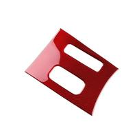 Décor Console Centrale Pour Chrysler 300 Pour 300C 2011-2014 Panneau Commande Central Voiture Autocollant Fibre Carbone Souple Véritable LHD RHD(Type B Red)