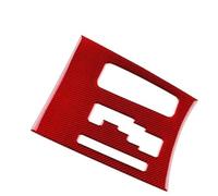 Décor Console Centrale Pour Chrysler 300 Pour 300C 2011-2014 Panneau Commande Central Voiture Autocollant Fibre Carbone Souple Véritable LHD RHD(Type A Red)