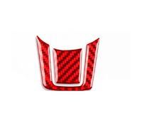 Décor Console Centrale Pour Jaguar Pour F-type Pour X152 2013-2024 Autocollant De Garniture Volant Intérieur Fibre Carbone Forme(Red Carbon fiber)