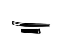 Décor Console Centrale Pour Mitsubishi Pour Lancer Pour EVO 2008-2015 Autocollants Décoratifs Intérieur Voiture Bande Garniture D'instrument Central Noir Piano(3 LHD)