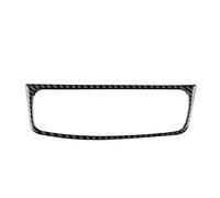 Décor Console Centrale Pour Opel Pour Corsa 2007-2014 Autocollant Pour Écran De Contrôle Central Voiture Fibre Carbone Souple Véritable(Time Screen Black)