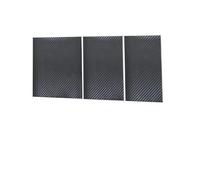 Décor Console Centrale Pour Tesla Pour Model 3 Pour Highland 2024 Autocollant Panneau Console Centrale Film Fibre Carbone Revêtement Commande Intérieur Voiture(Black carbon fiber)