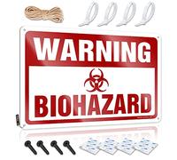 Decor Crazy Vintage Décoration murale vintage Cadeau pour petit ami Plaque en étain pour bar à la maison 20 x 30 cm Avertissement Biohazard parfait pour décoration de salon (20 x 30 cm)