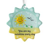 Décor D'amitié En Verre De Mer - Acrylique 8x8cm | Ornement D’amitié En Verre De Mer Fait À La Main 3D | Pendentif Suspendu Pour Arbre De Noël, Sincère, Pour Cadeaux De Vacances Et Décoration De La Ma