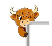 Décor d'angle de porte - Vache adhésive imperméable, art de porte furtif, décoration murale de maison, vinyle | Décoration d'angle créative pour salle de bain, couloir, chambre à coucher, entr