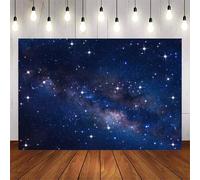Décor d'arrière-plan d'anniversaire thème de l'espace, du ciel nocturne et de la galaxie, fournitures de photomaton pour fête d'anniversaire d'un garçon de 1 an sur le thème de l'espace 150 cm * 100 c