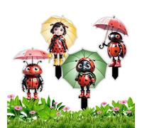 Décor De 4 Pièces Piquets Acryliques 2D Mignons | Décoration Pour Jardin Et Cour pour Printemps Maison Ferme Fête Vacances Terrasse Aménagement Paysager Parc