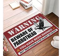 Décor de bar arrière Beware of Parrothead Paillasson Stuff pour chambre à coucher Welcome Ish Panneau de porte d'entrée (taille : 50 x 80 cm)