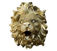 Décor de Bec Fontaine - Lion Wall Waterfall, Resin Fountain Ornement | Spout Murale Lion, bouffée Serme Naturelle en résine Naturel Feature Jardin décor intérieur extérieur Affichage d'art Mural