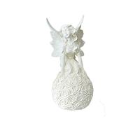 Décor de bureau d'étagère Sculpture d'ange avec ailes, filles d'ange romantique Statue Statue Figurines de résine, Image pure des enfants, Décoration d'artisanat de la maison d'intérieur Décor de bure