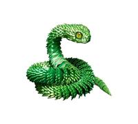 Décor de bureau serpent articulé imprimé en 3D - Modèle de vipère à joint flexible, figurine en résine mobile, jouet de collection réaliste | Décoration sensorielle Fidget pour chambre à coucher, bure