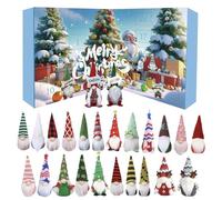 Décor de calendrier du compte à rebours, affichage de 24 jours Gnome, 16.54x8.27in de de vacances, conception de collection festive, accents de pendentif suspendu pour étagère, table,