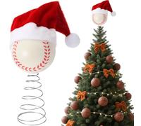 Décor de Cime pour Sapin de Noël Décoration Festive Basketball Baseball | Décorations De Sapin Fêtes Pour Locataires Habitants Supporters Maison Appartement Salon Chambre Bureau Boutique Base-ball